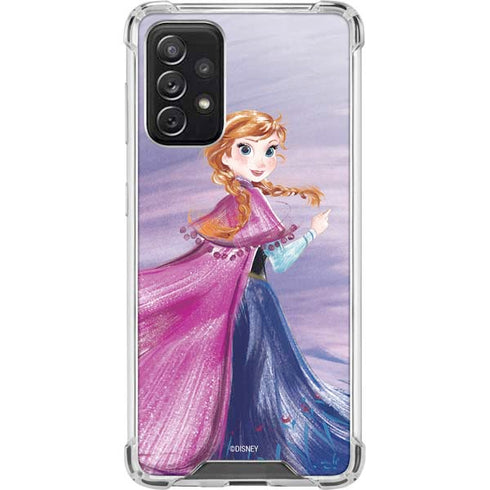 Disney Frozen Anna Sketch Art Galaxy A72 5G Clear Case